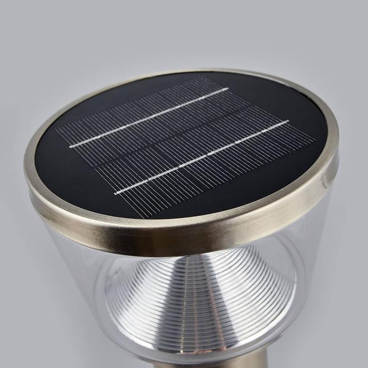 Image du produit Lindby Antje LED Cellule solaire Lampe de jardin w/capteur Acier inoxydable (400 lm, IP44)