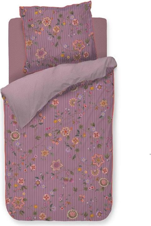 Image du produit PIP Studio Flores Bailando Parure de lit pourpre 135x200cm (1 parure) (Housse de couette, 135x200 cm)