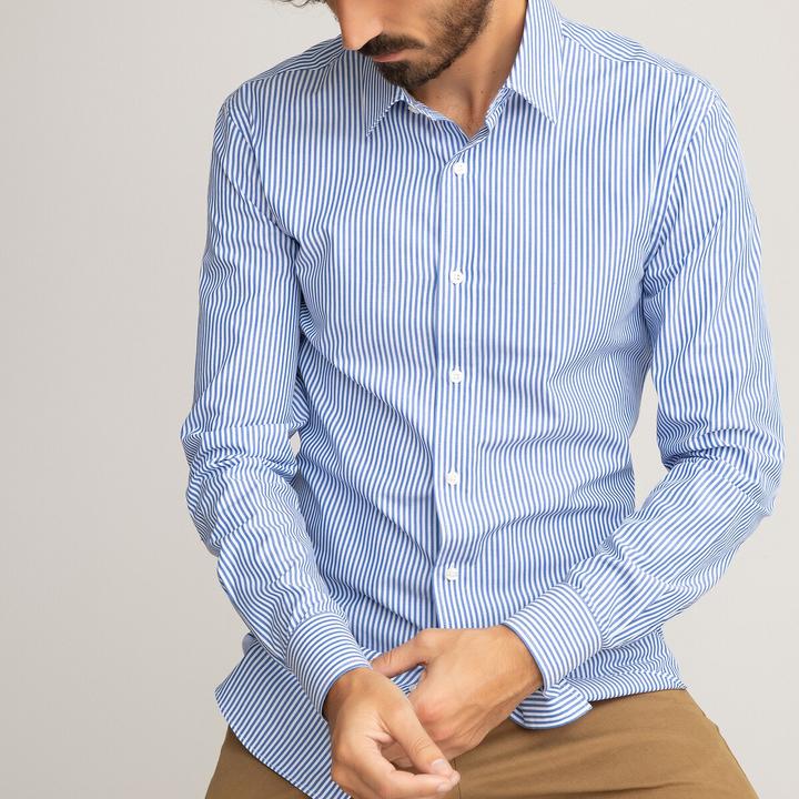 Immagine prodotto La Redoute Collections Camicia a righe con collo francese (L)