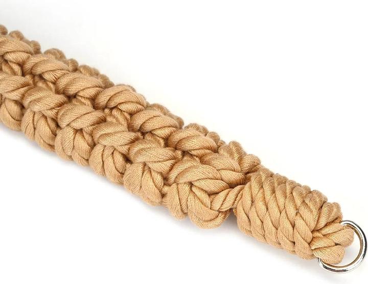 Actual product image Liebe Seele Bound You II Shibari Bondage Rope Neck Cuff with Heart Shape Lock
