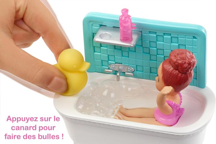 Actual product image Barbie Dolls and bathroom play set