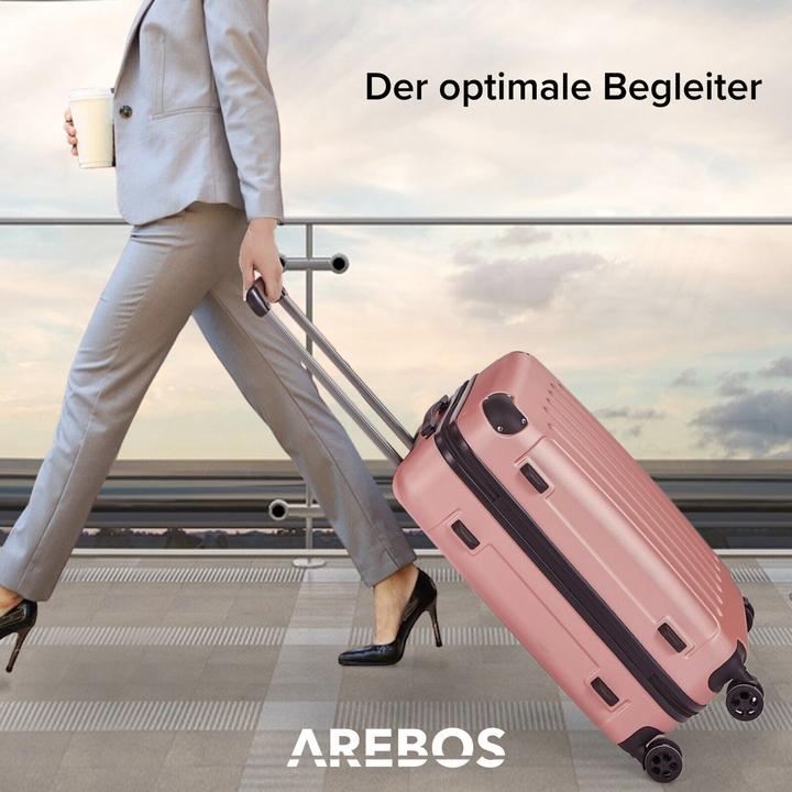 Actual product image Arebos Suitcase (94 l, M (50 - 90l), L (90 - 115l), XL (from 140l))