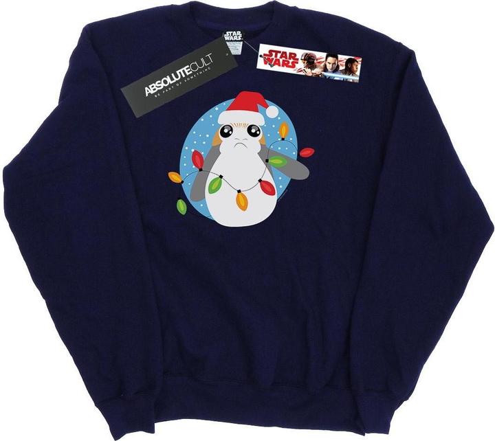 Star Wars The Last Jedi Porg Christmas Lights Sweatshirt (S)