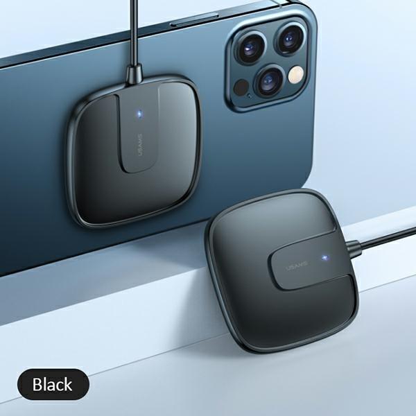 Image du produit Usams Ład. indukcyjna US-CD159 magnetic W1 15W Extra-thin iPhone 12 series czarny/black CD159DZ01 (15 W)
