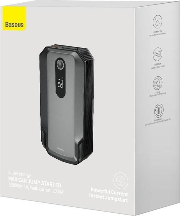 Produktbild Baseus Max Car Jump Starter (20000 mAh, 42 W, 74 Wh)