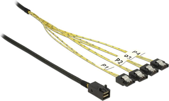 Actual product image Delock Dellock SAS cable: SFF-8643- 4xSATA, 0.5m