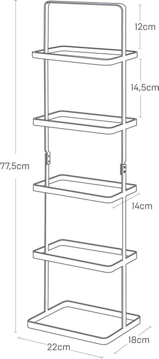 Produktbild Yamazaki Hohes Schuhregal TOWER (22 x 18 x 77.5 cm)