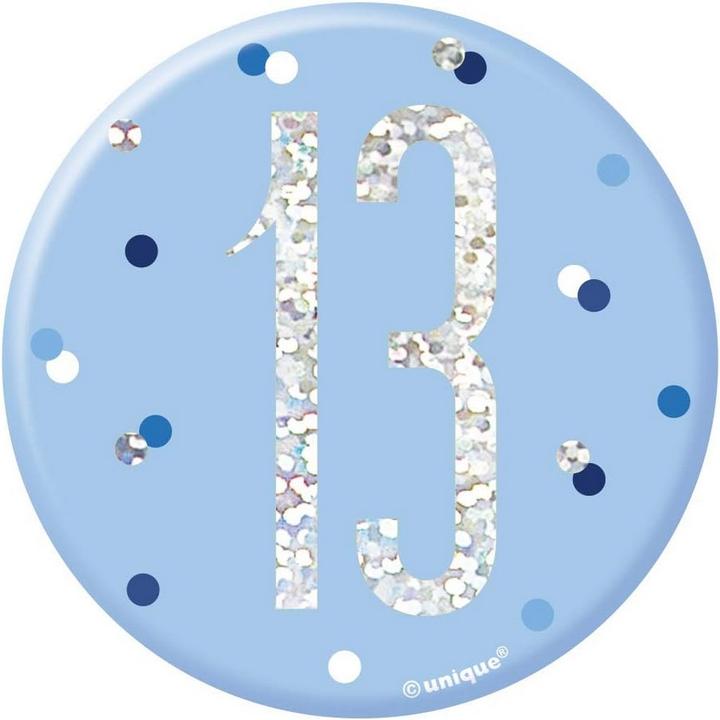 Actual product image Unique Party Prismatic 13th Birthday Badge