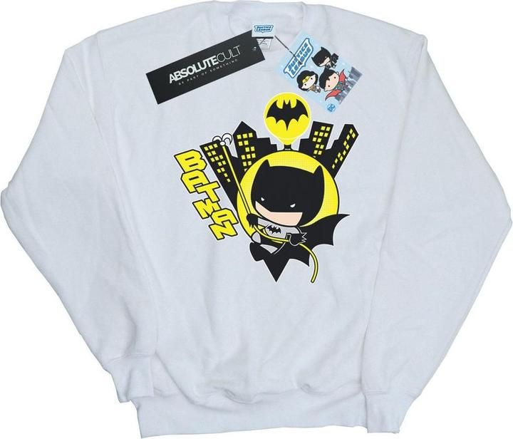 Chibi Batman Swinging Sweatshirt Jungen