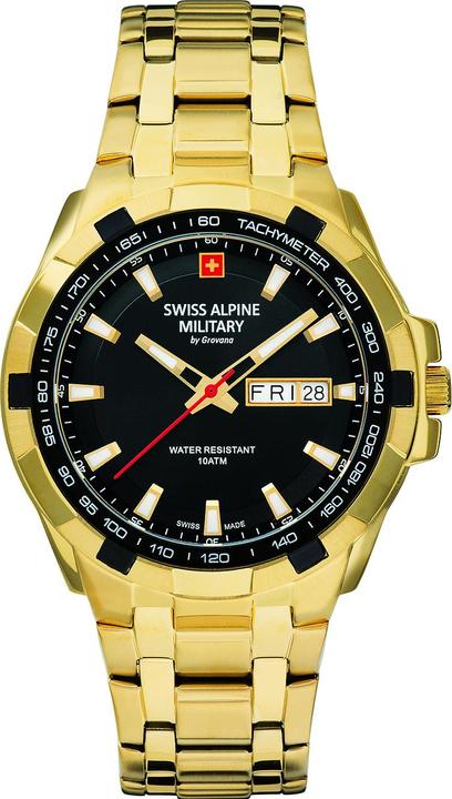 Actual product image Swiss Alpine Military 7043.1117 Day-Date 42mm 10ATM (Watch with gemstone, 42 mm)