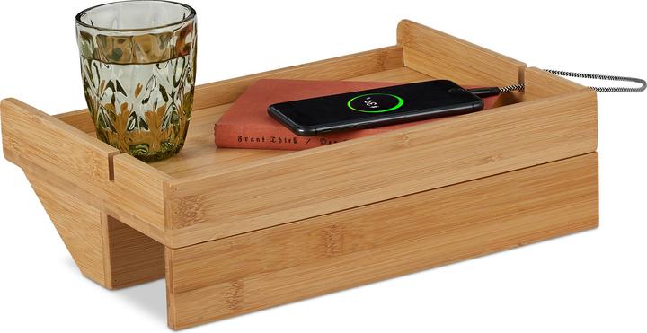 Relaxdays Tablette de lit