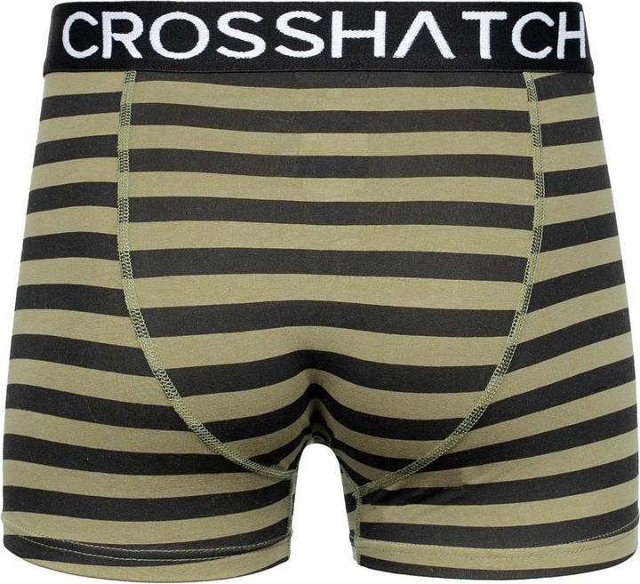Actual product image Crosshatch Mens Gridline Boxer Shorts (Pack of 3) (L, pack of 3)