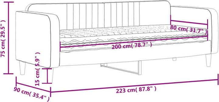 Produktbild VidaXL Bebe (80 x 200 cm)
