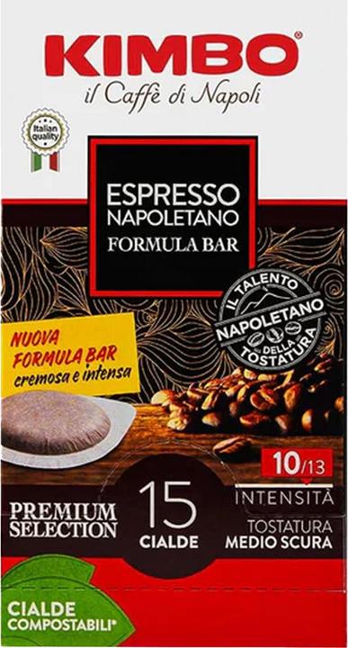 Actual product image Kimbo Espresso Napoletano - Formula Bar (15 x Port.)