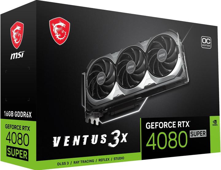Image du produit MSI GeForce RTX 4080 SUPER VENTUS 3X OC (16 Go)