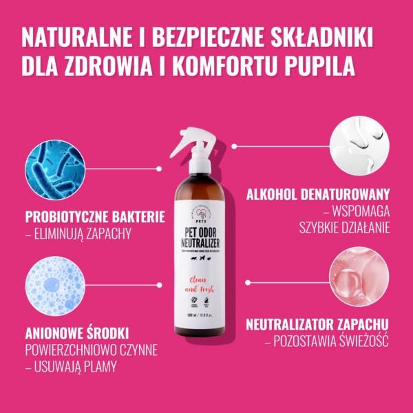 Image du produit Pets PET Neutralizator zapachów Odor Neutralizer 500ml (Chat, Rongeur, 500 ml)