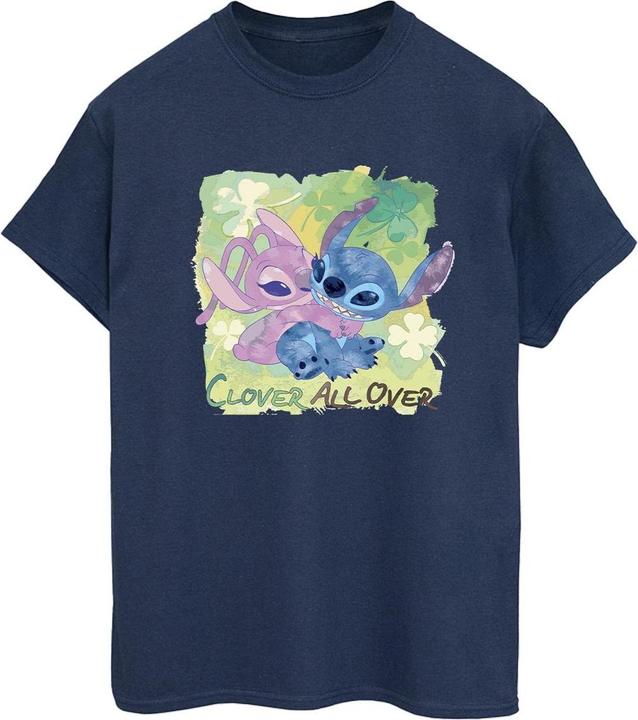 Disney Lilo And Stitch St Patrick's Day Clover TShirt (L)