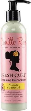 Immagine prodotto Camille Rose Fresh Curl Revitalising Hair Smoother 240ml con Avocado e Olio di Ricino Biologici - Aroma di Pesca (Lozione corpo, 240 ml)