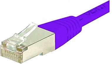 Immagine prodotto Exertis Connect Cavo patch S/FTP, PiMF, CAT.6, viola, 0,7 m Cavo patch con protezione da curvatura particolarmente (S/FTP, CAT6, 0.70 m)