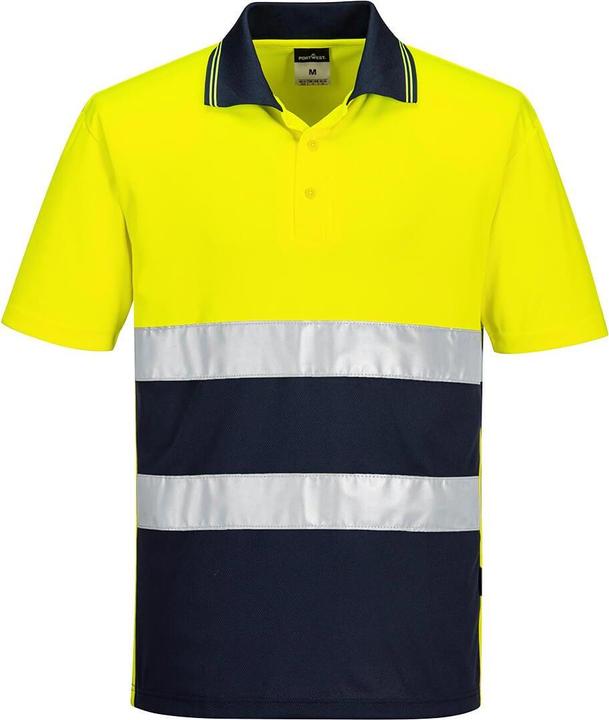 Portwest Mens Contrast Lightweight Hi-Vis Polo Shirt