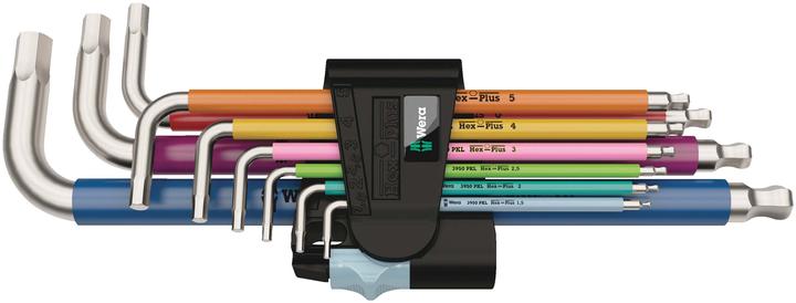 Wera 3950/9 Hex-Plus Multicolour Stainless 1