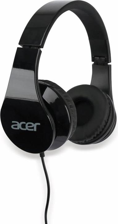 Produktbild Acer Over-Ear Kopfhörer schwarz 3.5mm Klinke, 1.2m langes Kabel, Lautstärke: 93db, Frequenz: 20Hz (Kabelgebunden)