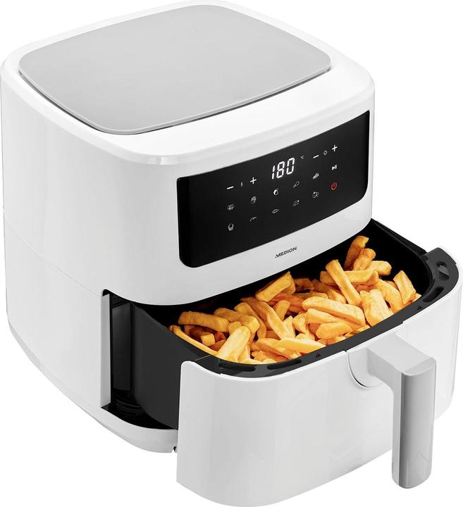 Produktbild Medion MD 11750 Life P10 XL Duo-Heissluftfritteuse 6,8 l, weiss