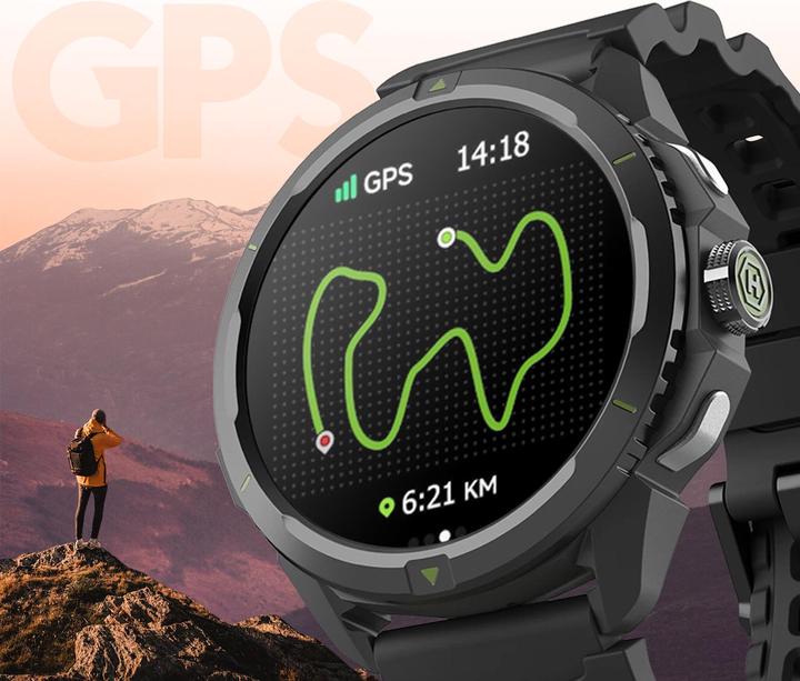 Produktbild Myphone Smartwatches Hammer Watch 2 | Smartwatch | GPS (Satellit) | AMOLED | 1,5" | Wasserdicht | Schwarz