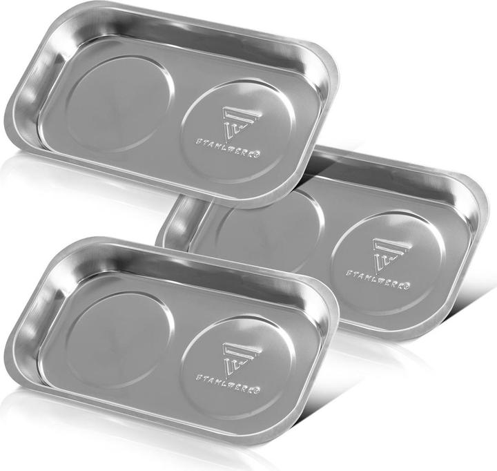 Immagine prodotto Stahlwerk Vassoio magnetico MS-28 ST set di 3 dischi magnetici adesivi 237 x 136 x 28 mm (3 x)
