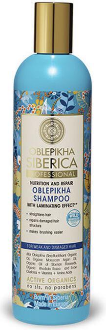 Actual product image Natura Siberica Oblepikha shampoo (400 ml, Liquid shampoo)