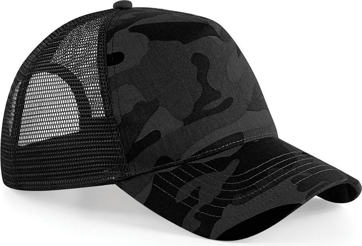Produktbild Beechfield Retrotruckerkappe Baseballkappe Mit Tarnmuster (2 Stückpackung) (One Size)