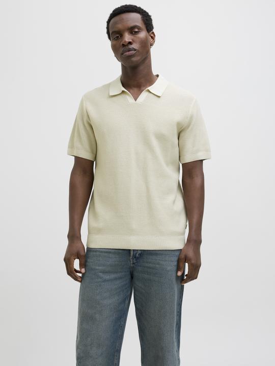 Actual product image Jack & Jones Jprcceaston Knit Split Neck Ss Sn (L)