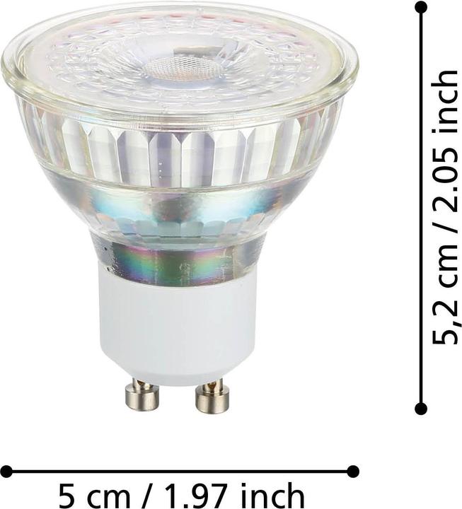 Actual product image EGLO Illuminant (GU10, 3 W, 240 lm, 2 x, D)