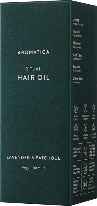 Produktbild Aromatica Lavender & Patchouli Ritual Hair Oil (50 ml)