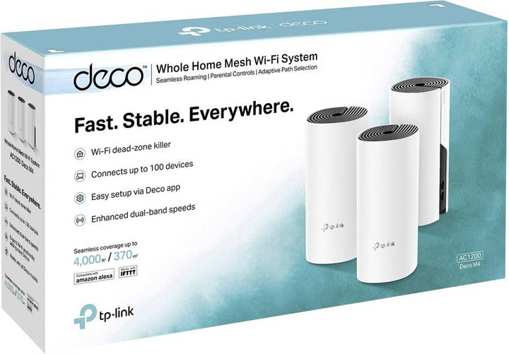 Immagine prodotto TP-Link Deco M4 AC1200 Dualband WLAN Mesh 3-pack