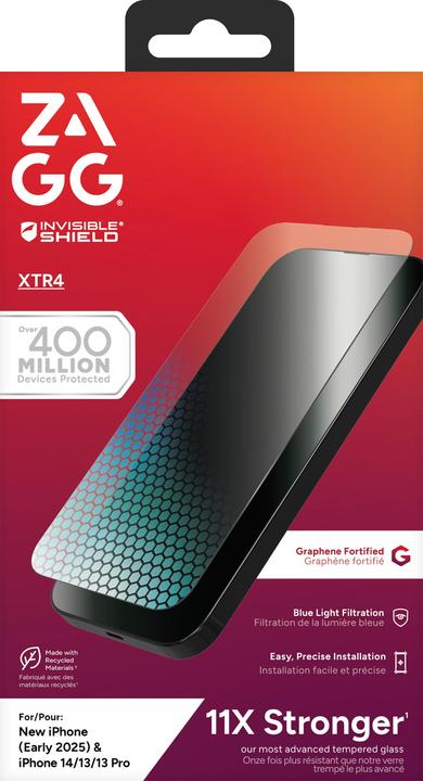 Image du produit Zagg Glass XTR4 (1 pièce(s), Apple iPhone 16e)