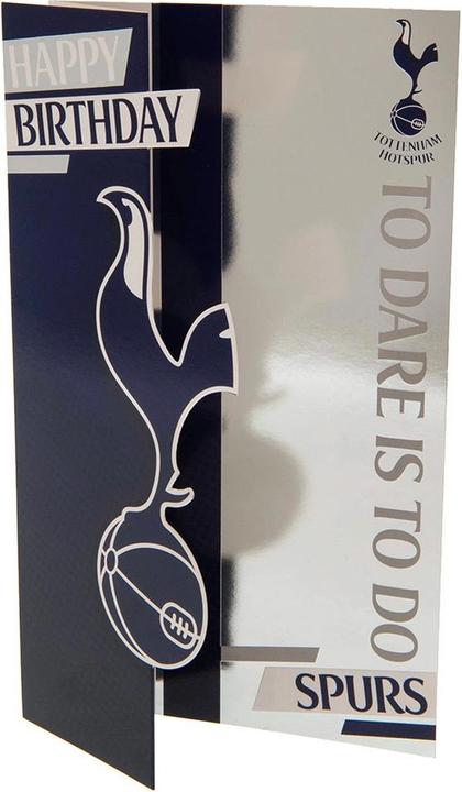 Produktbild Tottenham Hotspur FC Wappen Geburtstagskarte To Dare Is To Do Papier