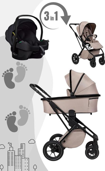 Produktbild Moon PIÙ Kinderwagen Set inkl. Cosmo 2.0. Babyschale