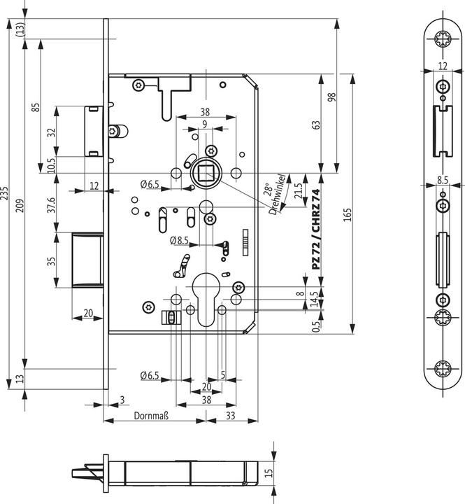 Produktbild BKS Panikschlösser B-23260