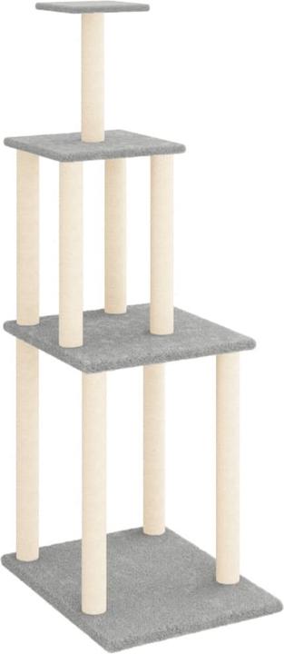 Actual product image VidaXL Kratzbaum mit Sisal-Kratzsäulen 149 cm (149 cm, Dark grey)