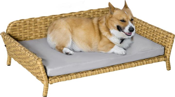 Produktbild PawHut Rattan Hundesofa mit Rattan-Design (Hund)
