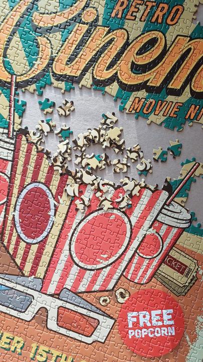 Produktbild Tactic Puzzle 1000 Vintage: Retro-Kino (1000 Teile)