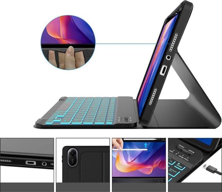 Produktbild Tech-Protect SC Pen Case für Xiaomi Redmi Pad 2 11.0 mit Tastatur, Schwarz