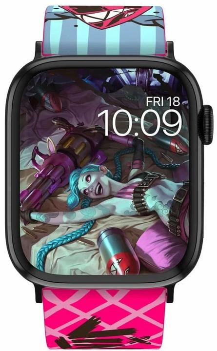 Image du produit Moby Fox League of Legends bracelet pour smartwatch Jinx (22 mm, Silicone, Acier inoxydable)