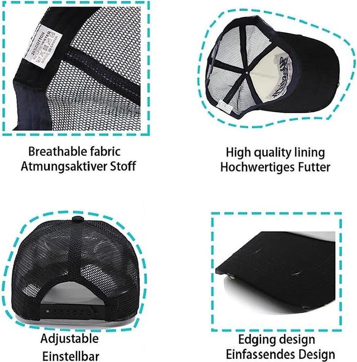 Actual product image Out of the blue Summer Mesh Baseball Cap (One size)