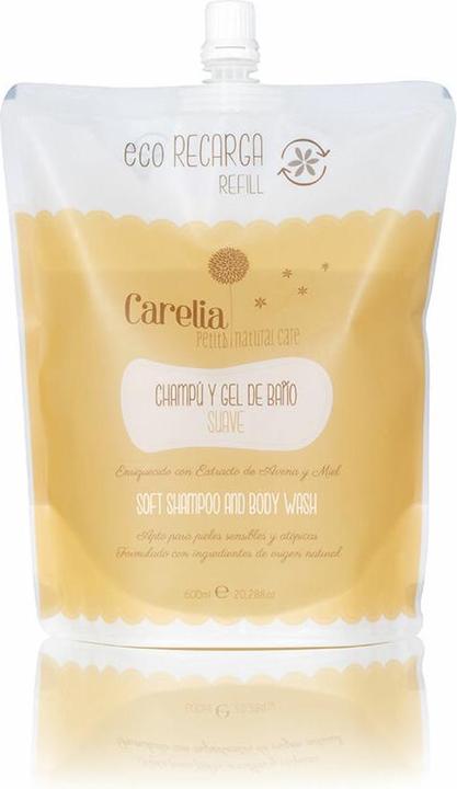 Actual product image Carelia Petits Soft Shampoo And Body Wash Refill 600ml (600 ml, Liquid shampoo)