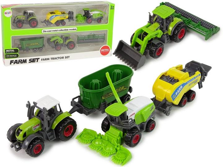 Lean Toys Set with 6 agricultural vehicles