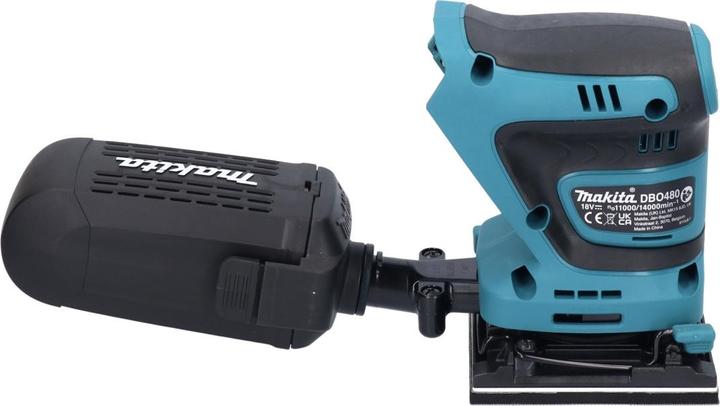 Actual product image Makita DBO480RG1 Cordless Finishing Sander 112 x 102mm 18V + 1x Battery 6.0Ah + Charger (Sander)