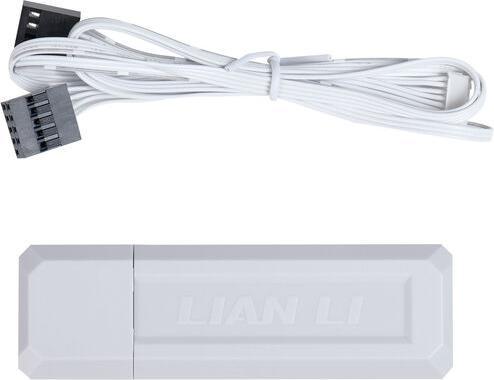 Immagine prodotto Lian-Li UNI FAN SL Wireless LCD Lüfter, ARGB, PWM, 3er-Pack inkl. Controller - 120 mm, weiss (120 mm, 3 x)