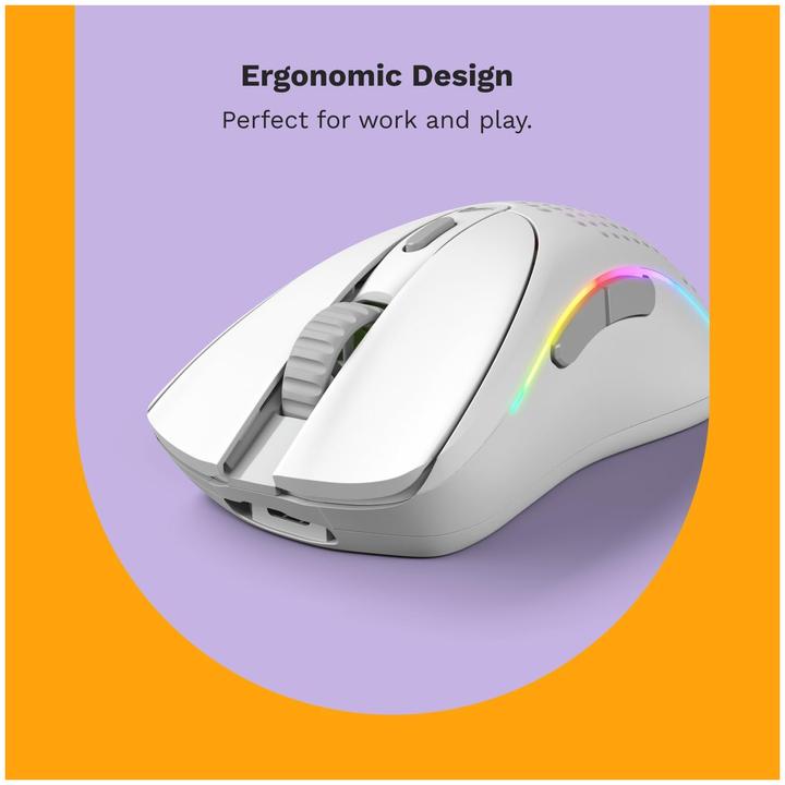 Actual product image Glorious PC Gaming Race Glorious Model D 2 Wireless Gaming Mouse - white (Wireless)